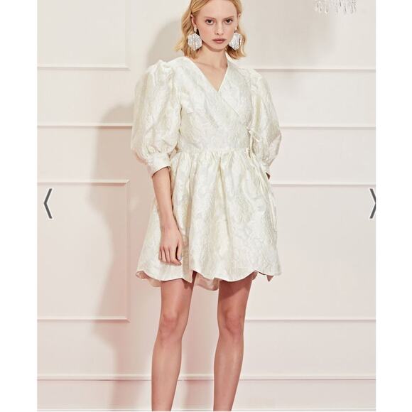 Sister Jane Dream Cowboy Kisses Jacquard Wrap Mini Dress Size Small - Picture 13 of 13